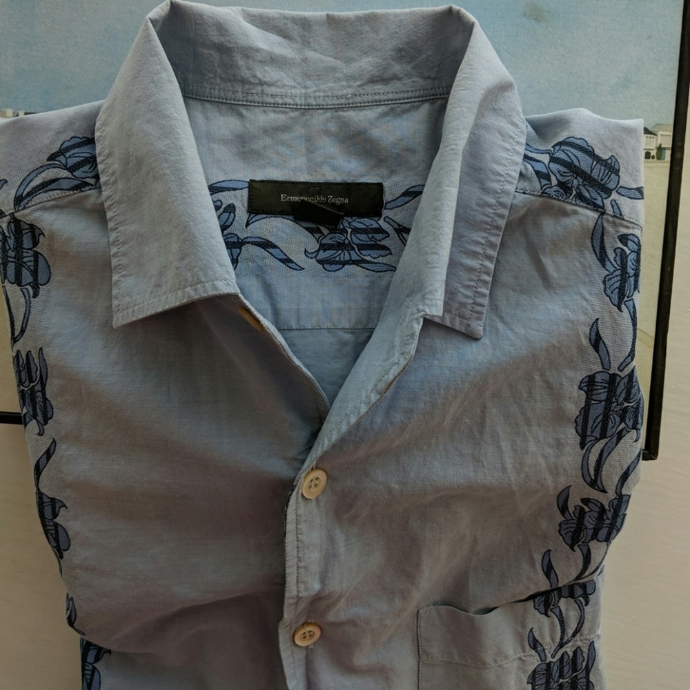 Blue Ermenegildo Zegna shirt